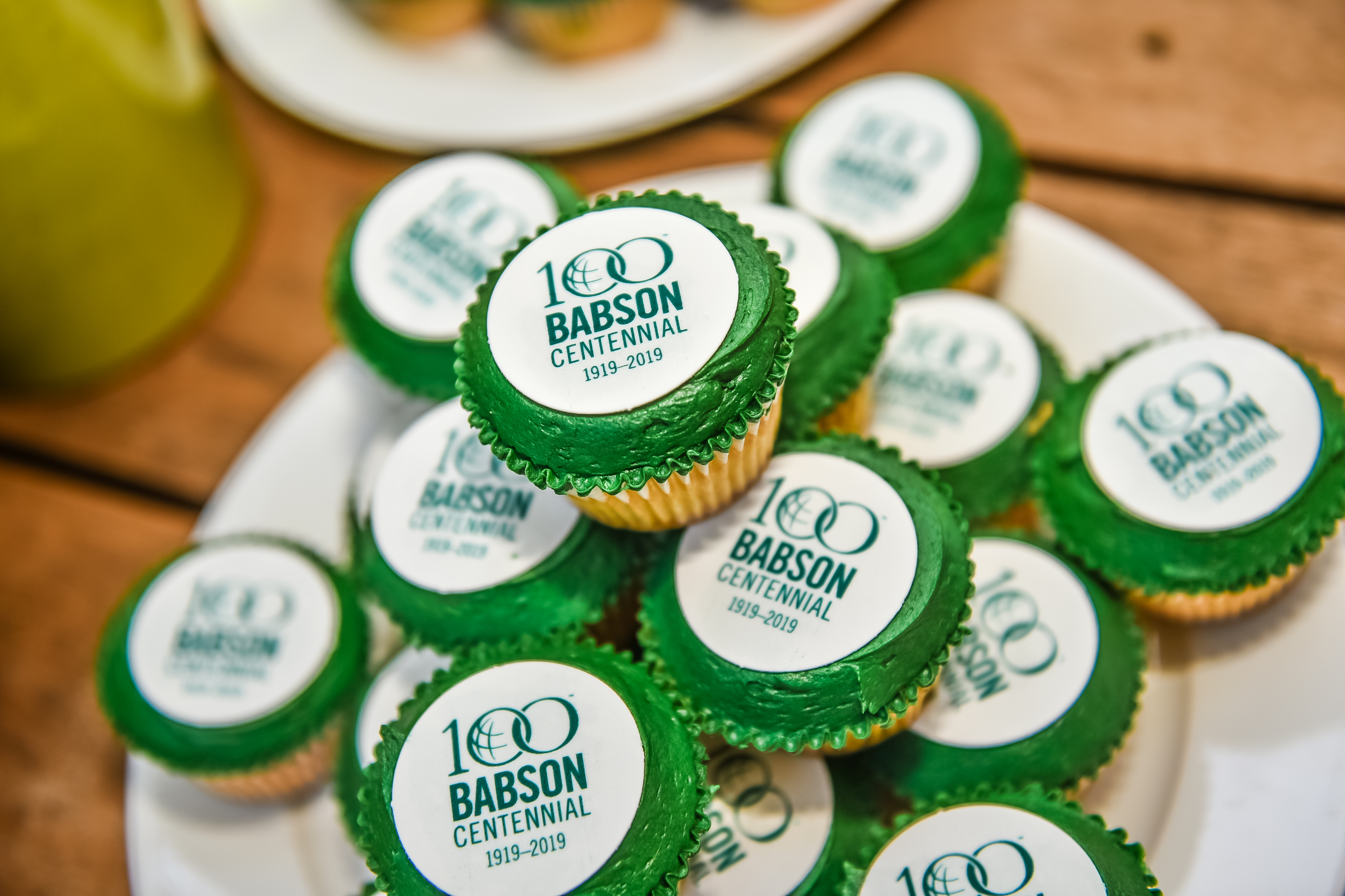 Babson Centennial Cupcakes